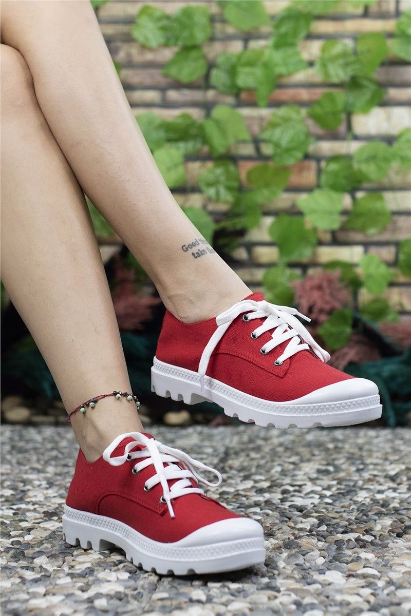 Women's Textile Shoes 0012PL03 - Red #365148