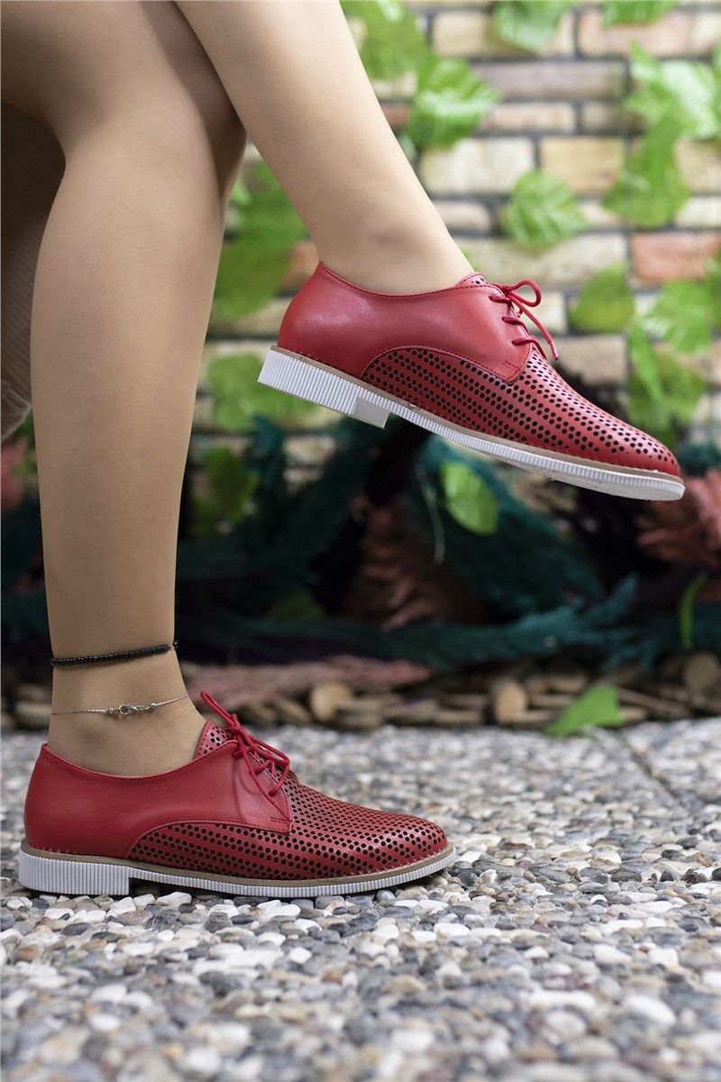 Ženske svakodnevne cipele 0012501 - Crvena #325513