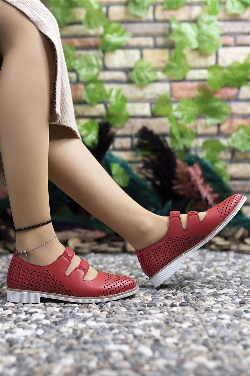 Women's casual shoes 0012502 - Red # 325520