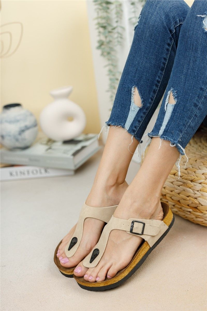 Unisex slippers 0012035 - Light beige # 325859