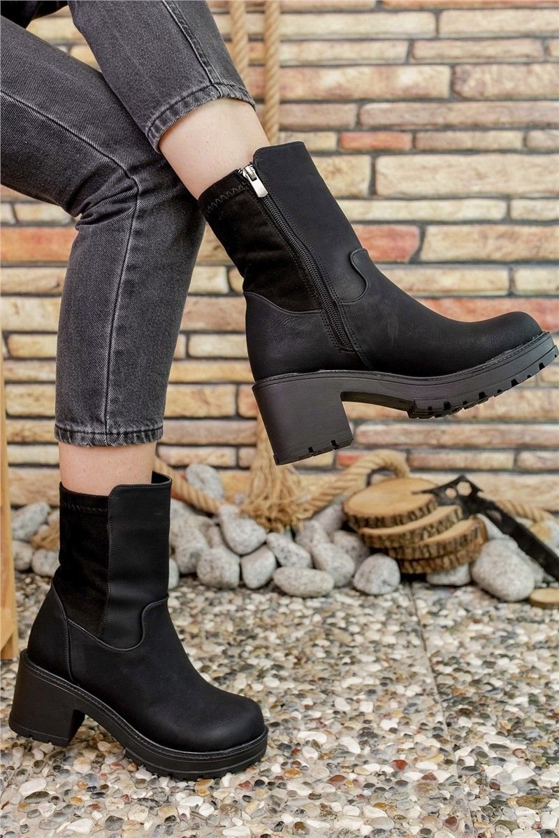 Women's boots 001266 - Black #325481