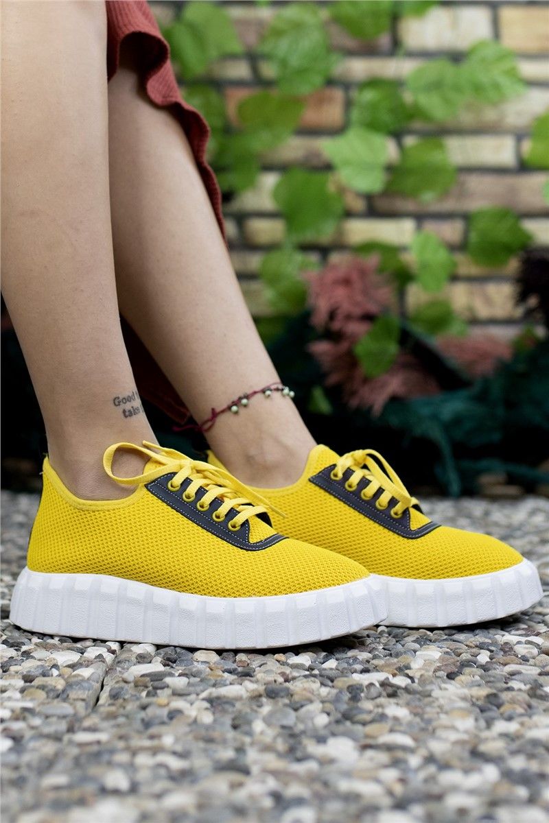 Ženske sportske cipele 0012113 - Žuta boja #325622