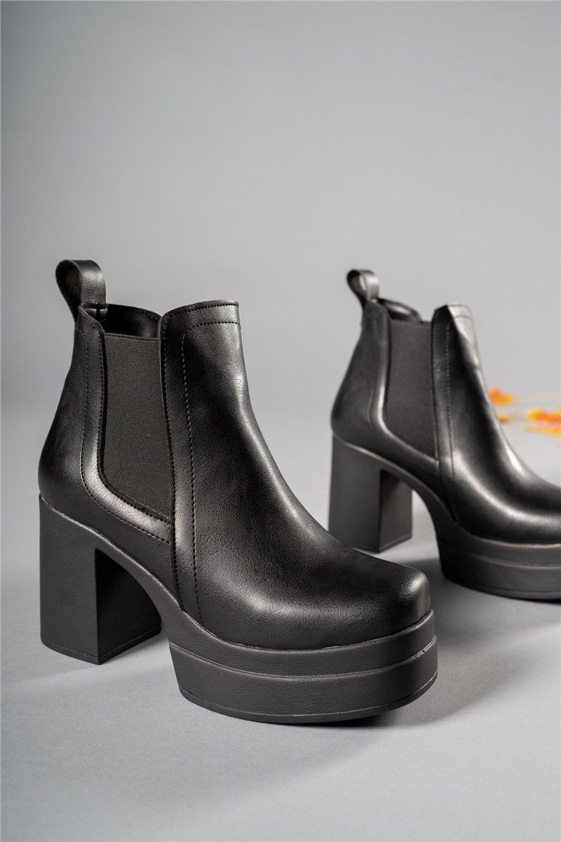 Women's High Heel Boots 00126200 - Black #358951