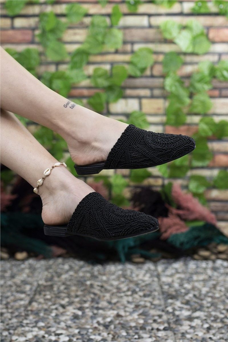 Women's slippers 001201 - Black # 325738