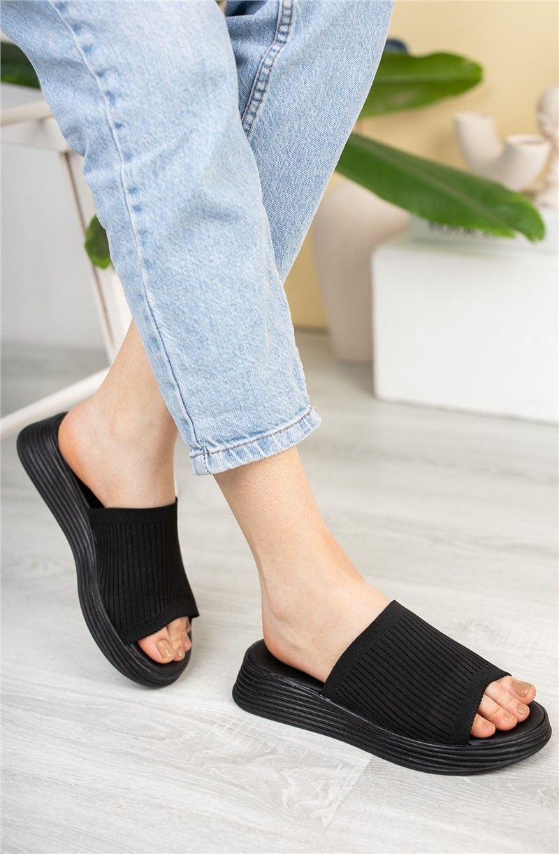 Women's slippers 00122071 - Black # 325915