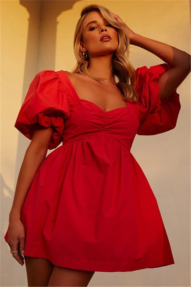 Ženska kratka haljina  MG1620 - crvena #394451