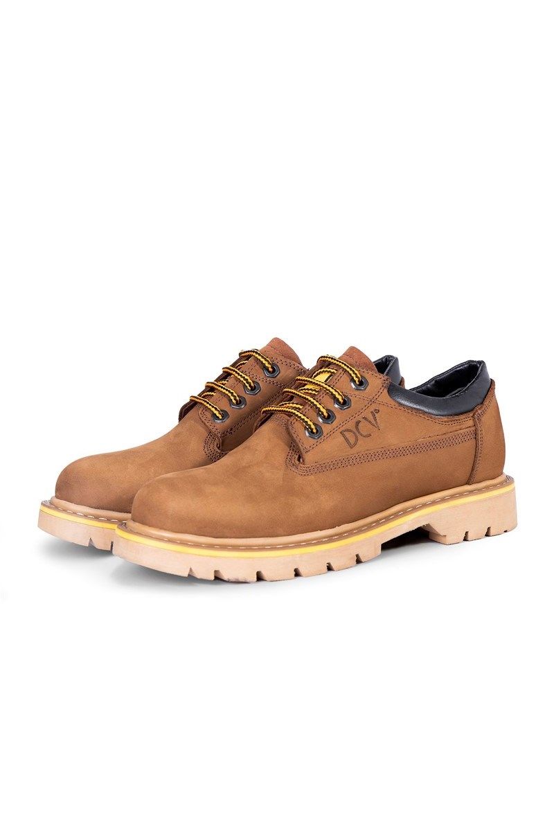 Ducavelli Men's Short Natural Nubuck Boots - Light Brown #363760