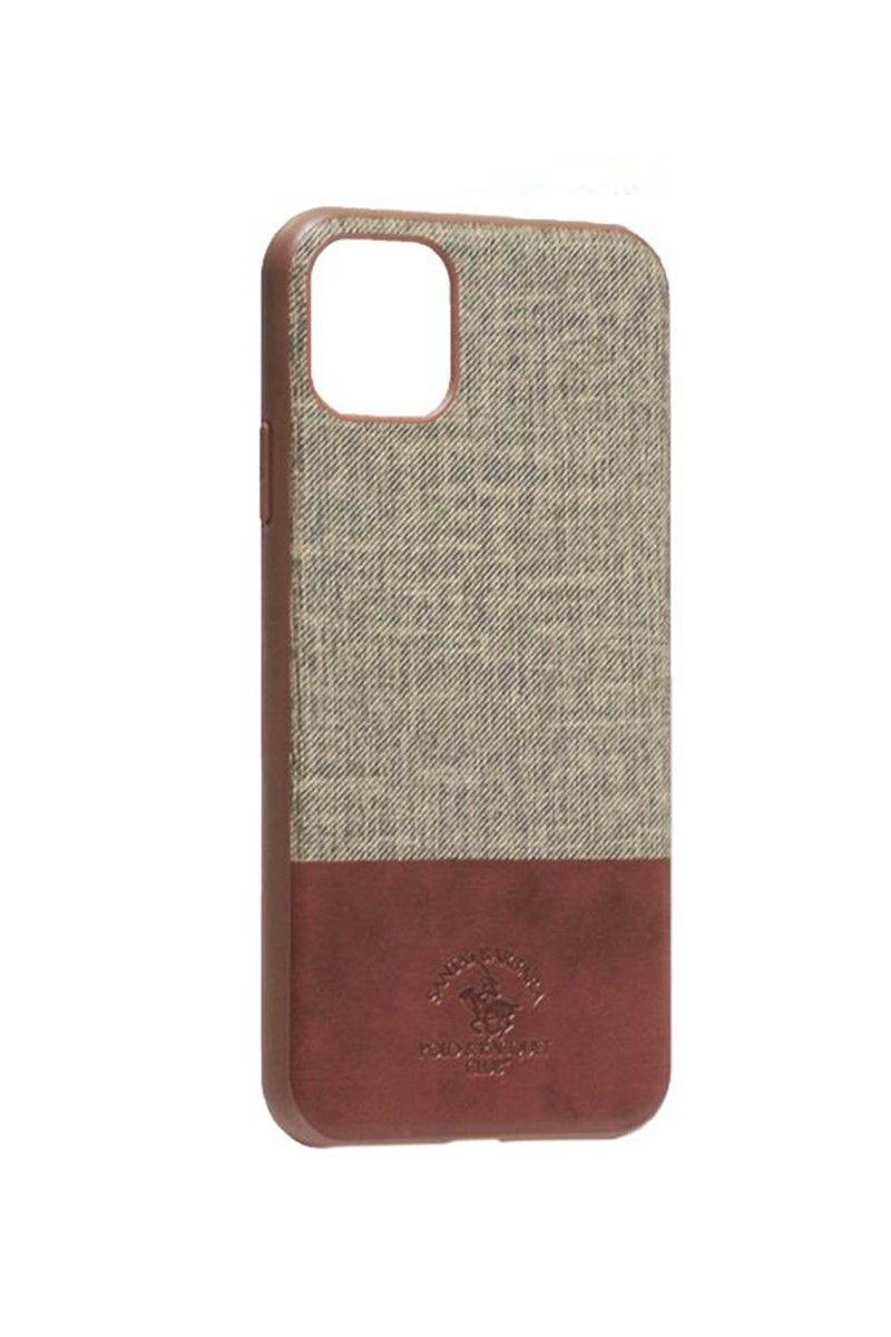 Santa Barbara case for iPhone 11 Gray with burgundy 734315