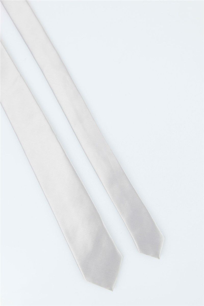 Men's satin tie - White #269443