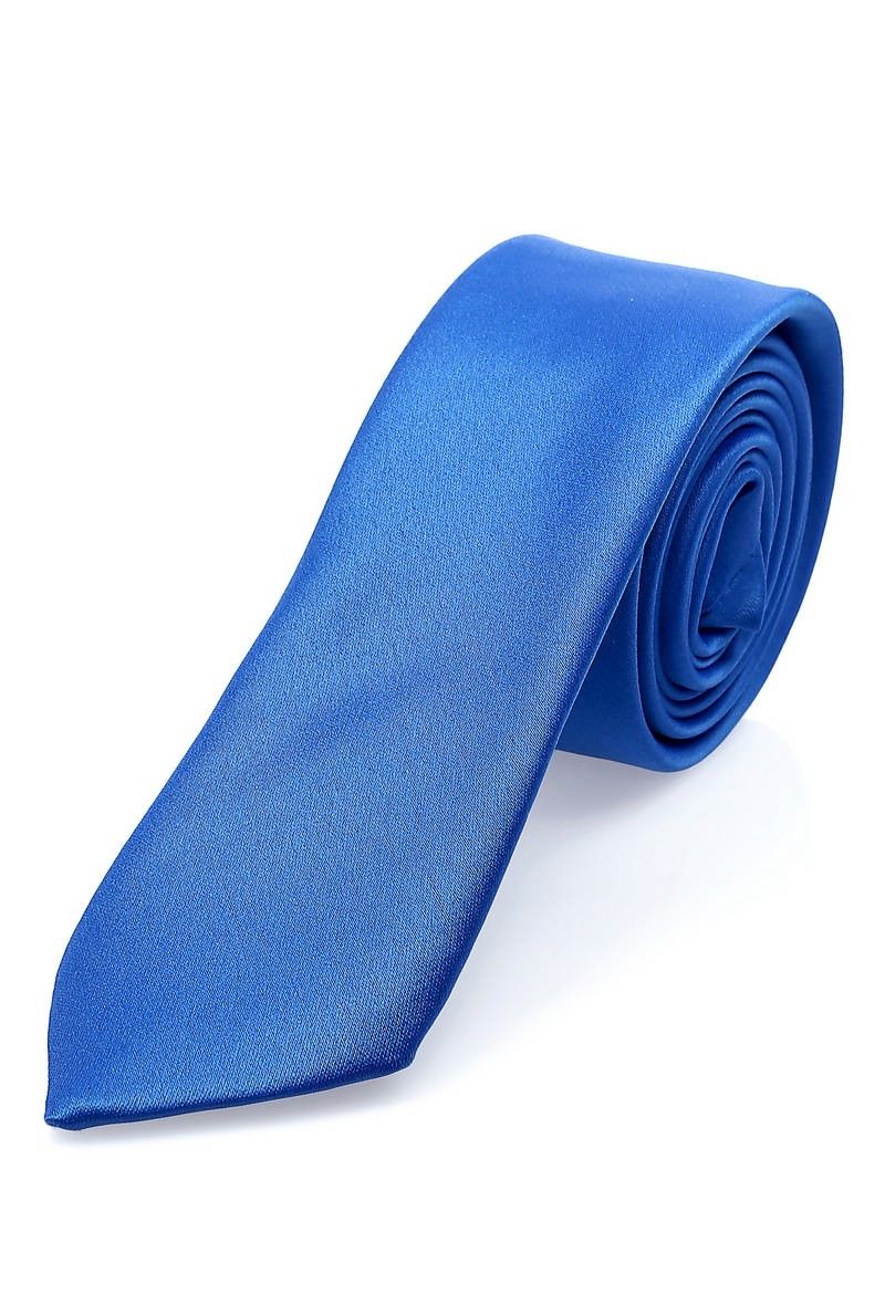 Σατέν γραβάτα - μπλε # 269445
