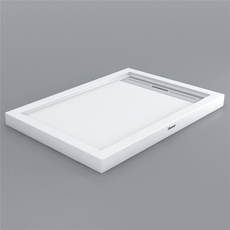 Shower Drop Rectangular monobloc shower tray 120x75x8cm - White #346472