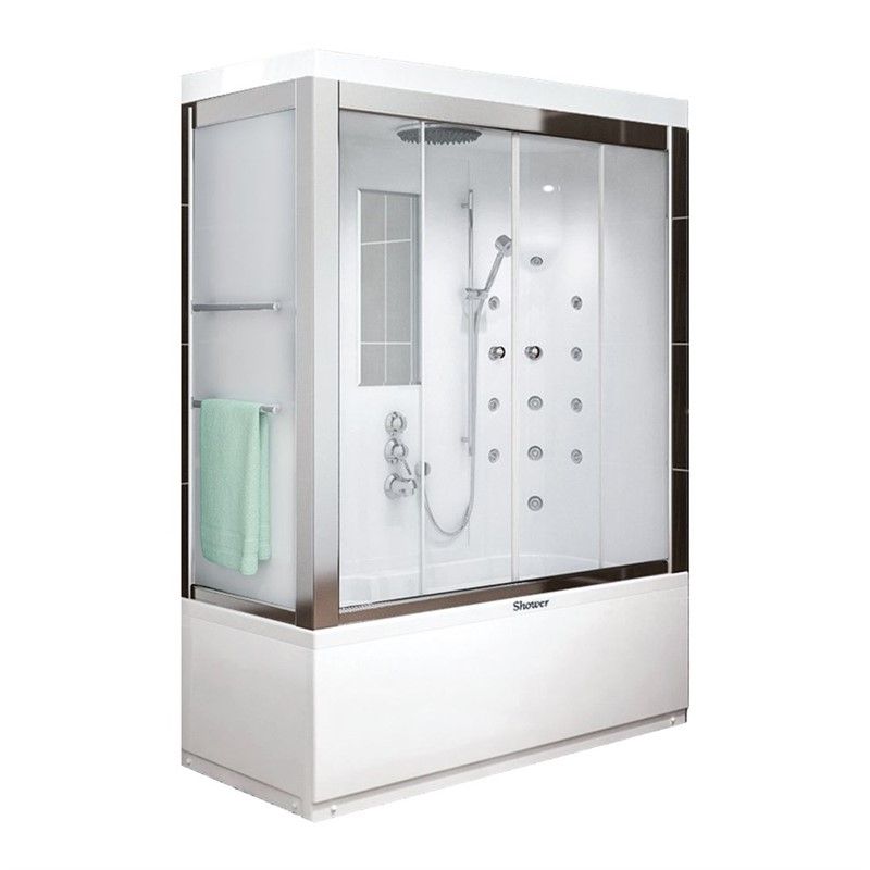 Shower Wind Compact system with hanger 180x75cm - #345774