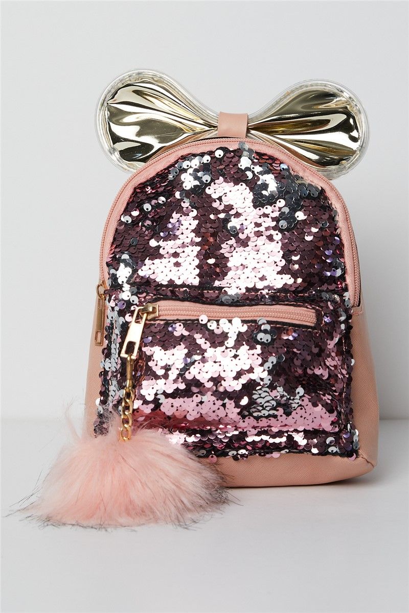 Children's backpack with sequins - Powder 273949