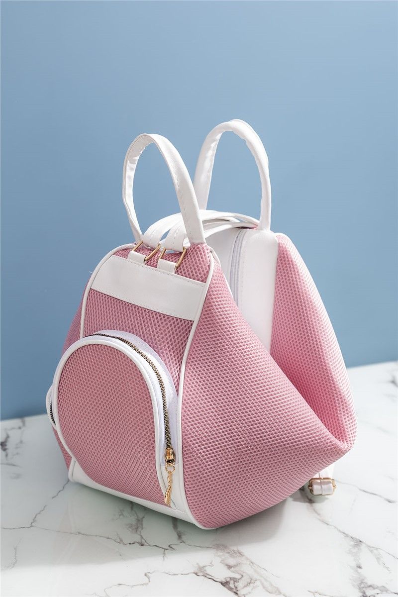 Women's Handbag - Pink, White #273668