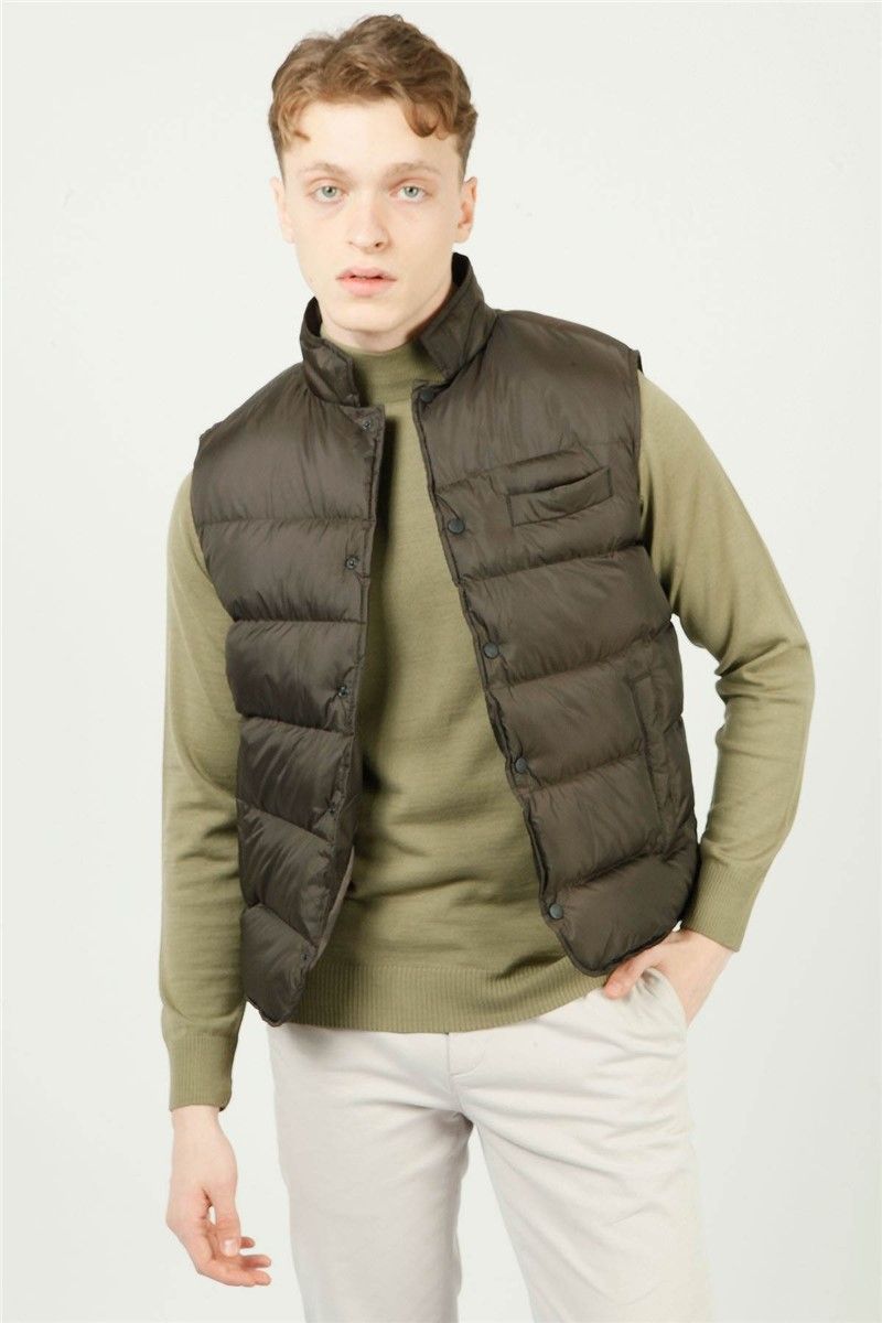 Men's vest - Dark green #323751