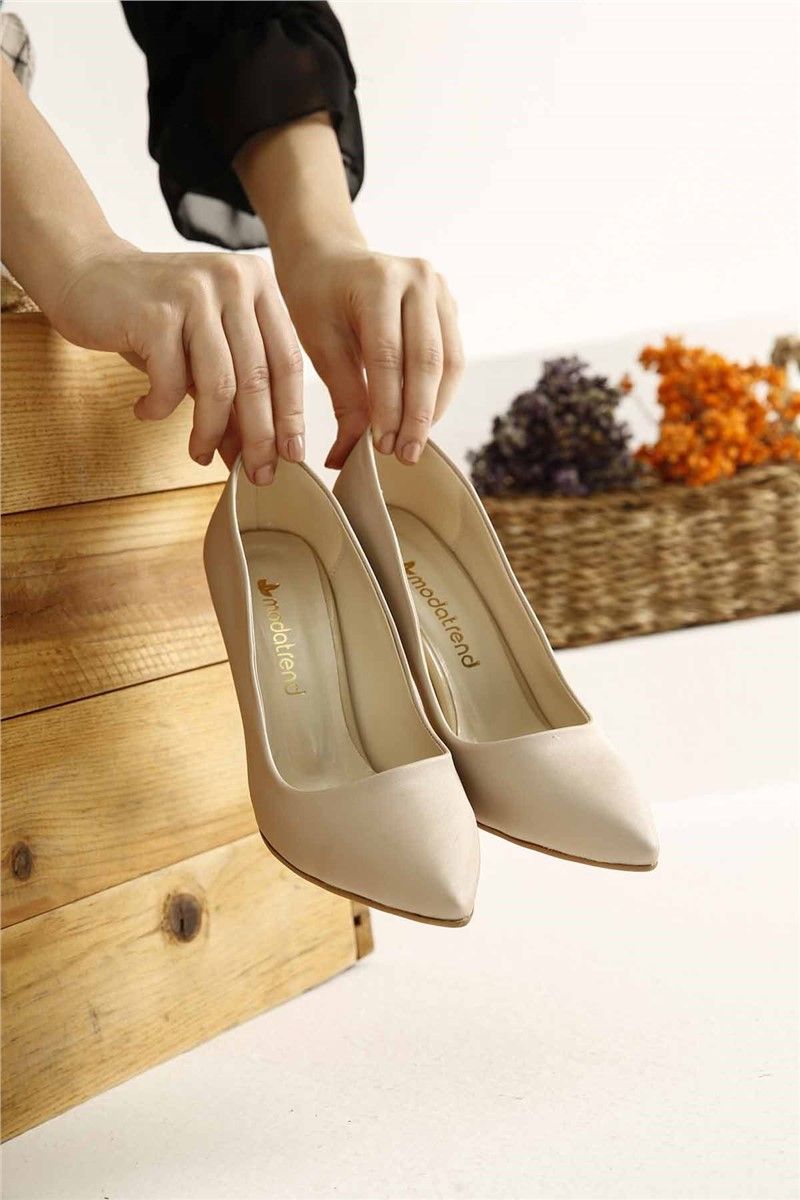 Ženske elegantne cipele - Svijetlo bež #323251