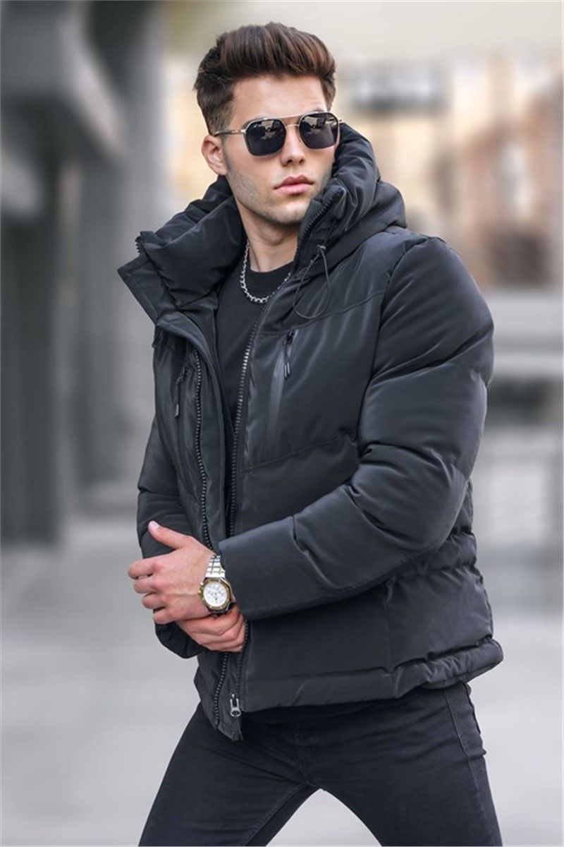 Muška jakna s kapuljačom 5746 - crna #334308