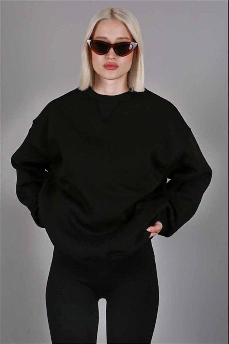 Women's Sweatshirt MG1567 - Black #361313
