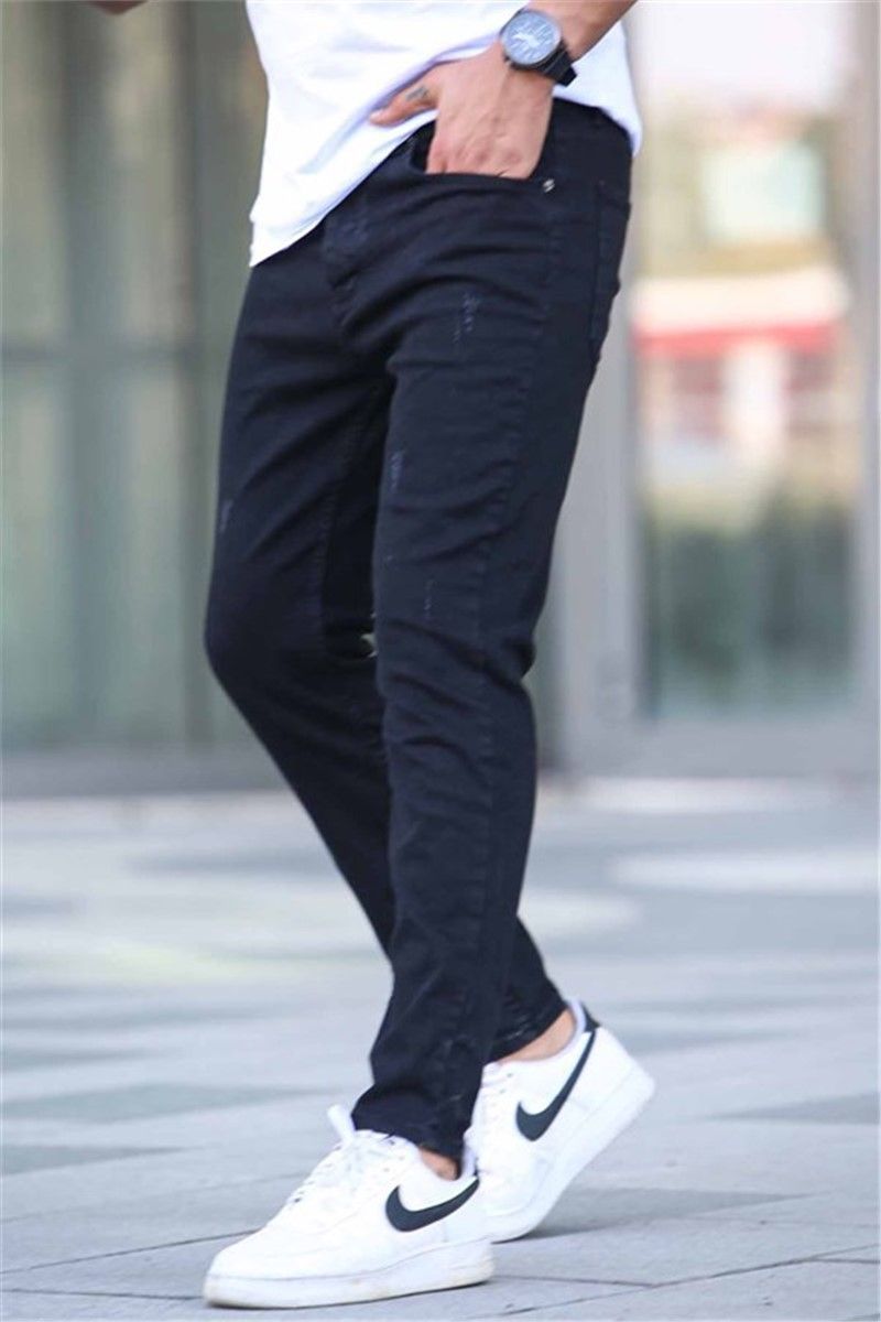 Men's Skinny Fit Pants T6315 - Black #362299
