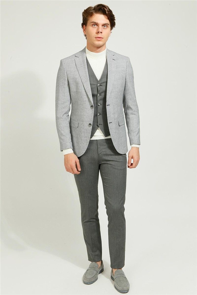 Men's Slim Fit Suit - Gray #363562