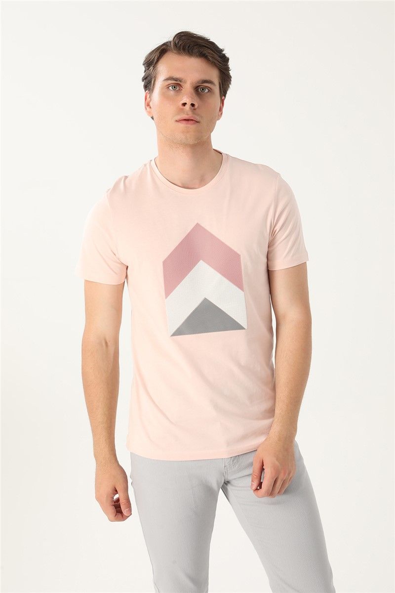 T-shirt da uomo - Rosa chiaro #357620