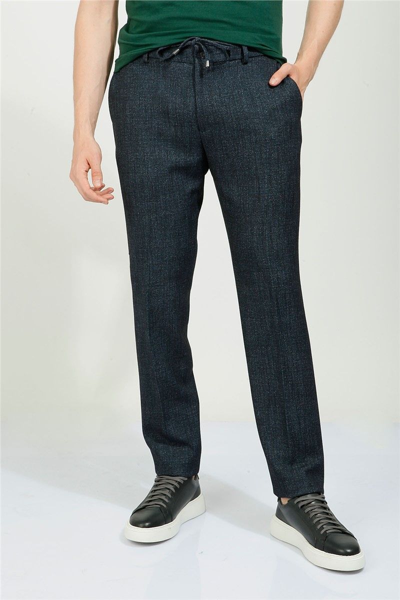 Men's Slim Fit Pants - Navy #357825