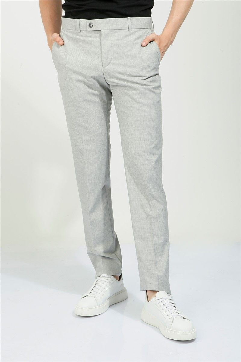 Slim Fit Men's Pants - Gray #357728