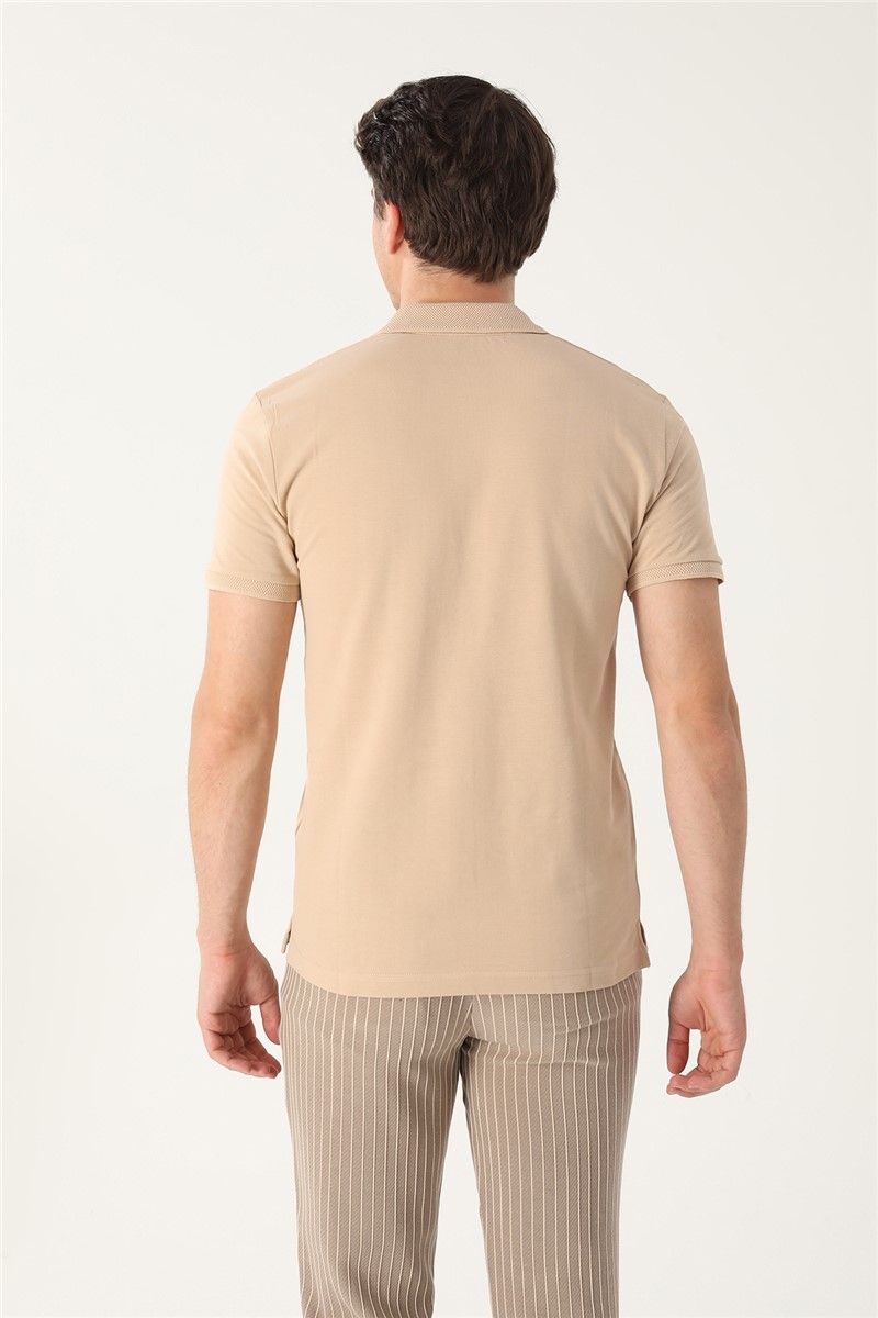 Slim Fit Men's T-Shirt with Collar #357623