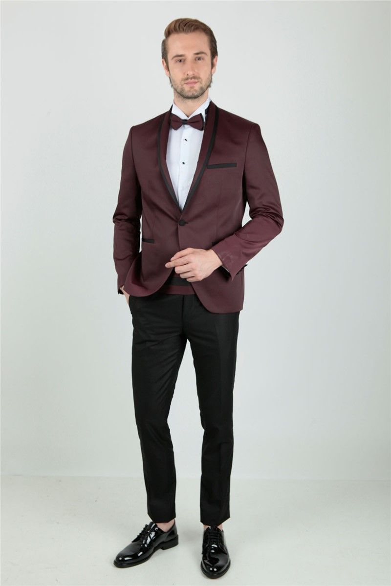 Men's Tuxedo Suit - Bordeaux #269007