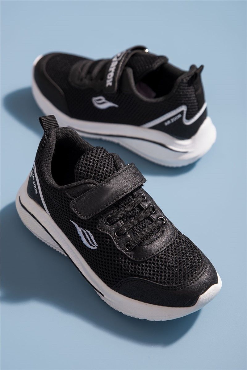 Tonny Black Children's Shoes - Black, White #273290