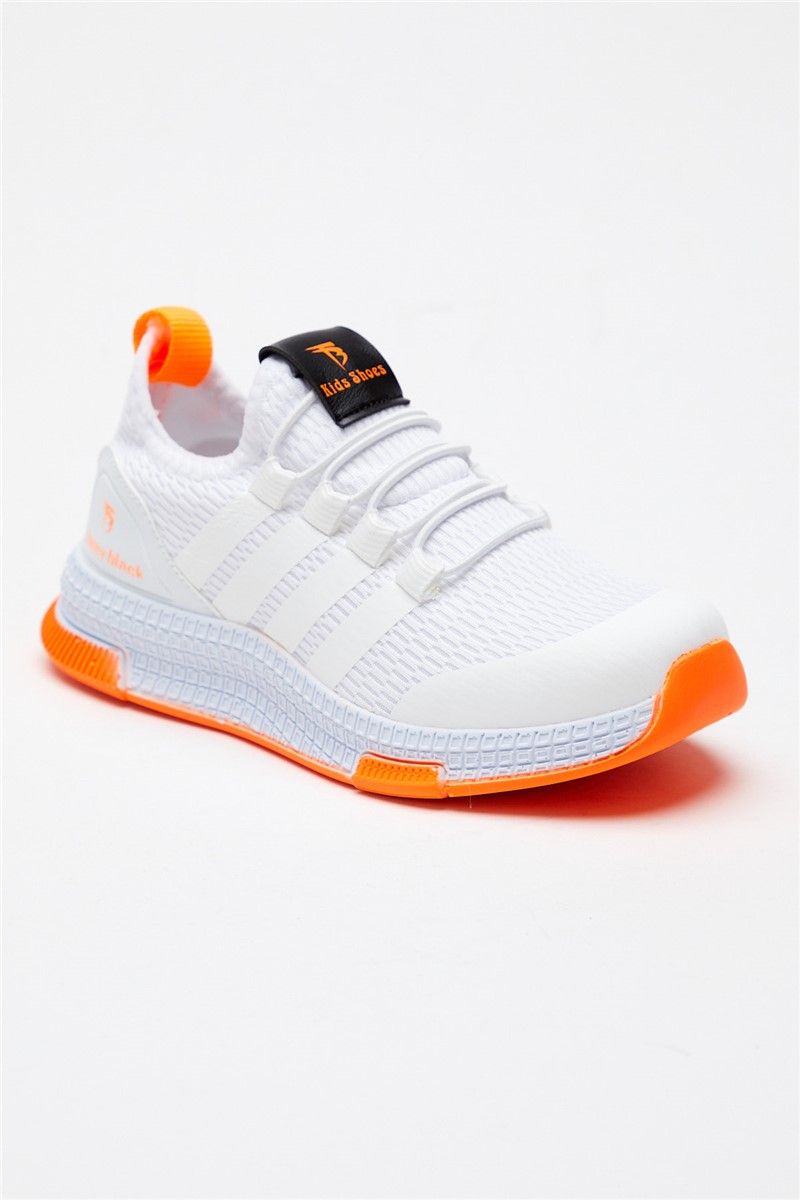 Sneakers per bambini Tbqnt - Bianco con arancio 303487