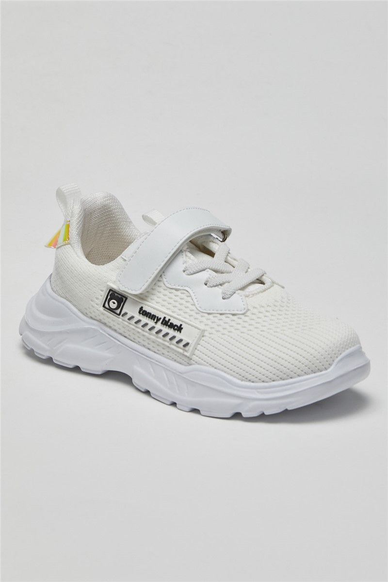 Tonny Black Children's Shoes - White #301719