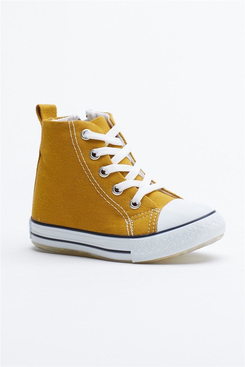 Tonny Black Children's Shoes - Mustard #292618
