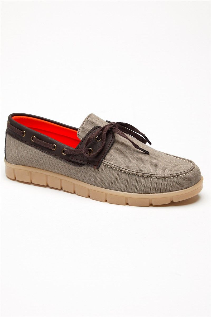 Tonny Black Men's Boat Shoes - Grey #308336