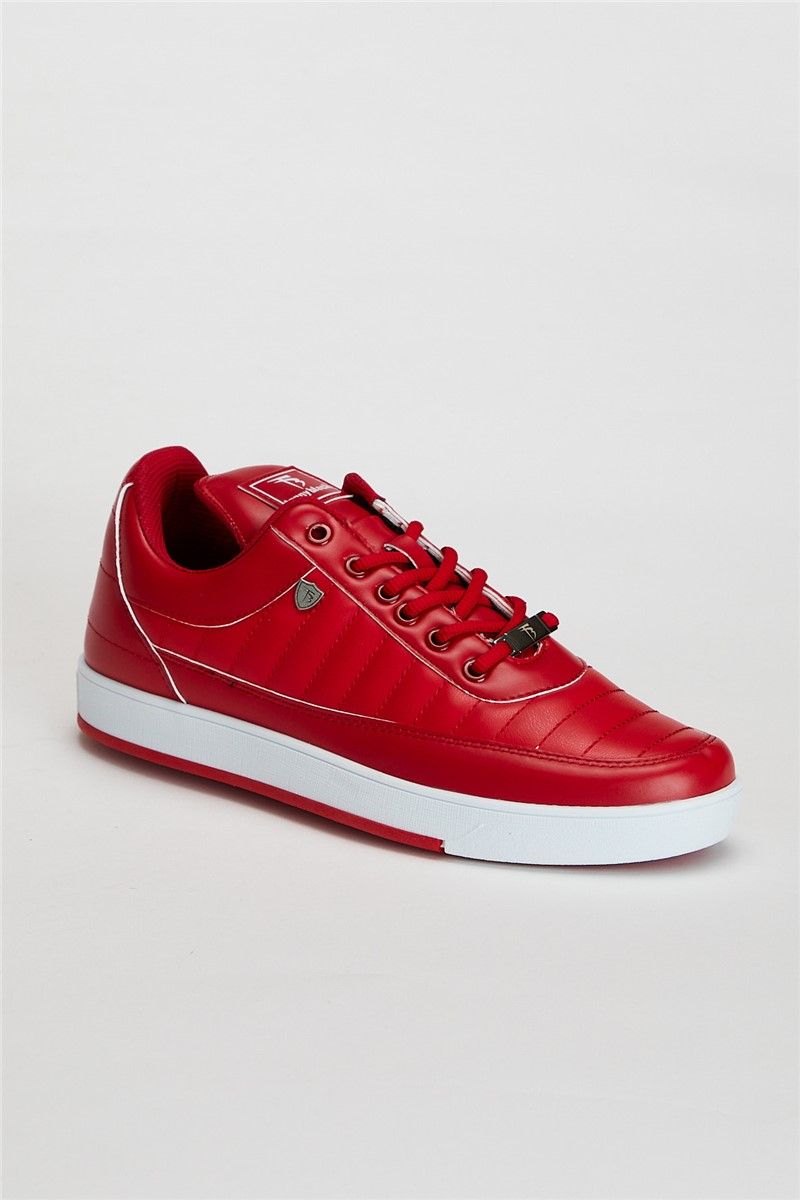 Tonny Black Unisex Trainers - Red #301411