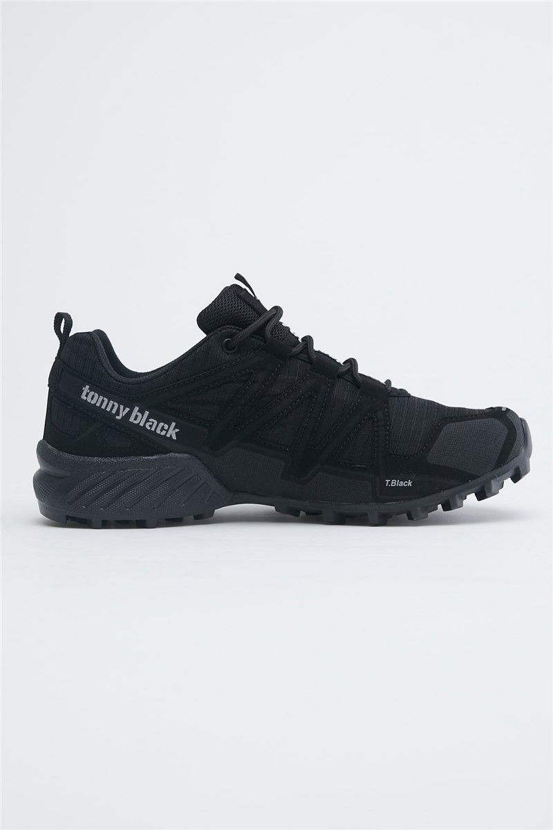 Tonny Black Unisex Hiking Shoes - Black #300135