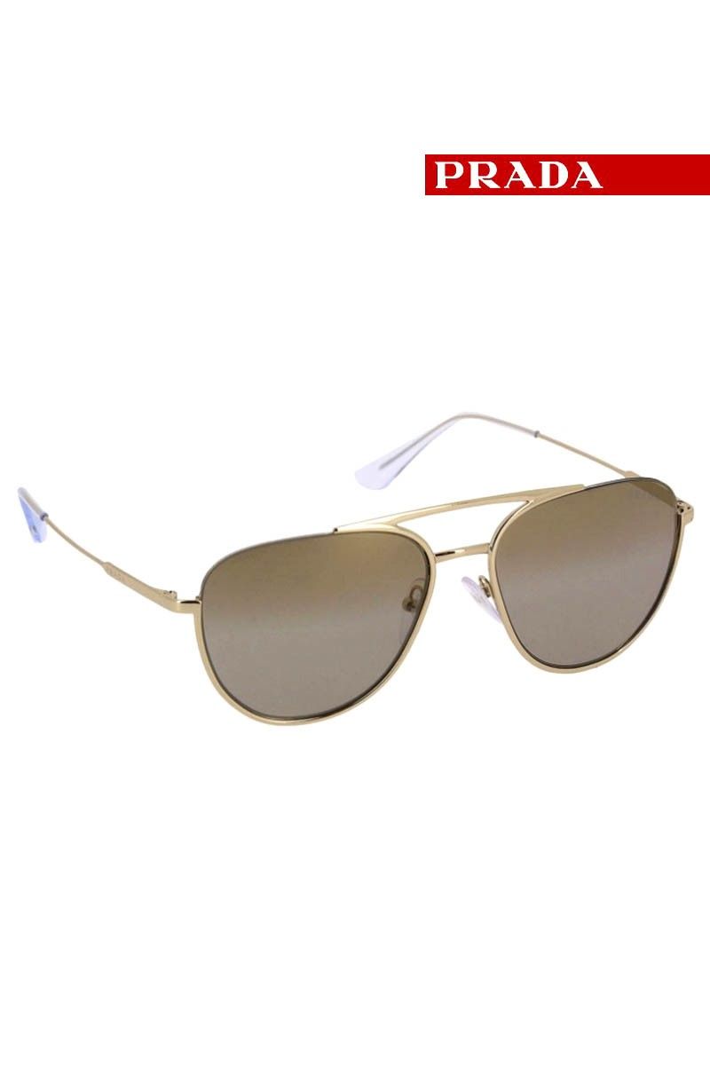 Prada Unisex Sunglasses - Gold #2115687144
