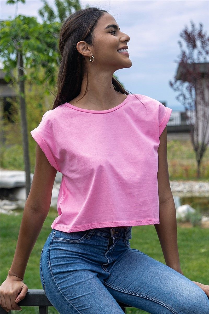Tonny Black Women's T-Shirt - Pink #307033