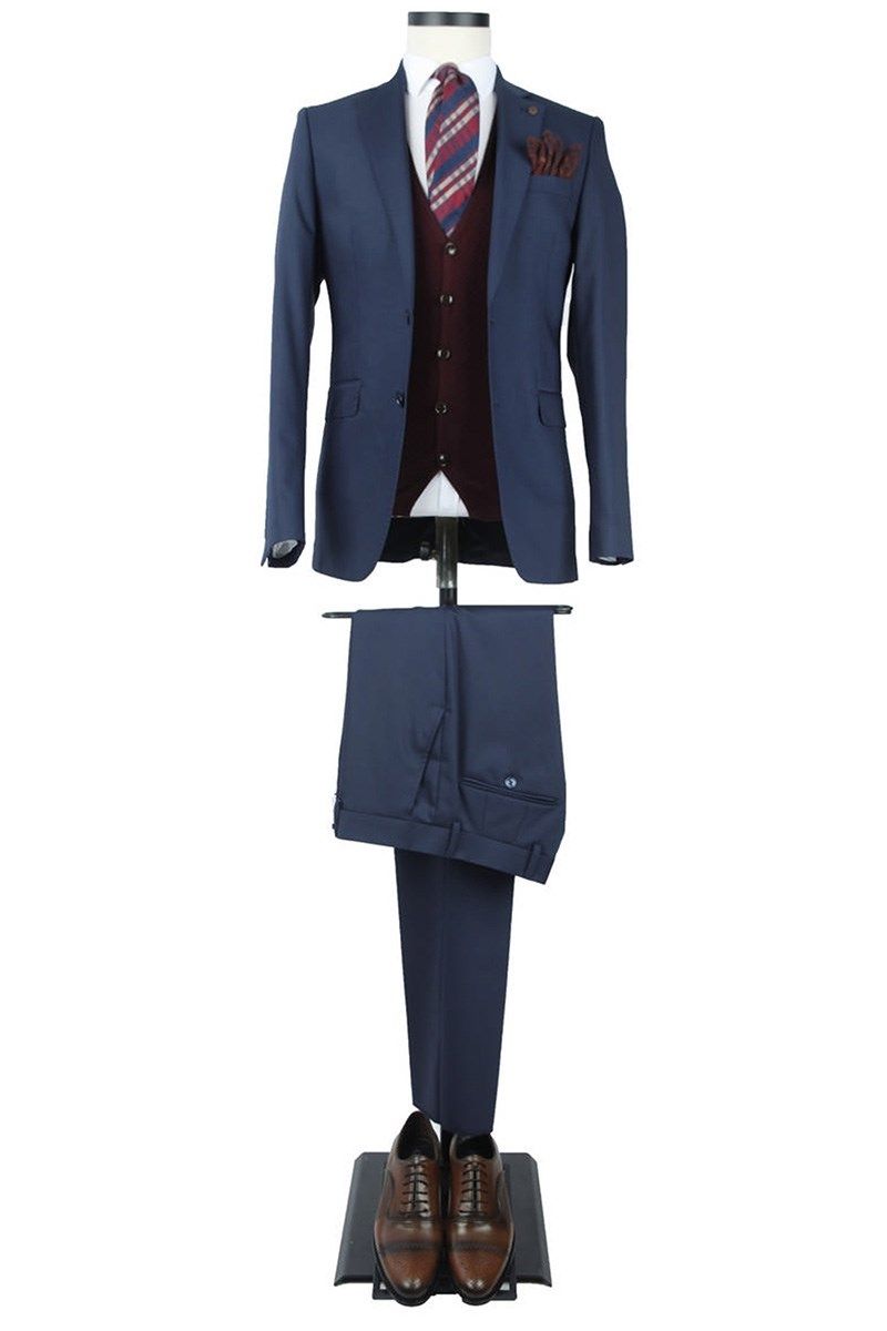 Men's Comfort Fit 8 Drop Suit - Blue #269212