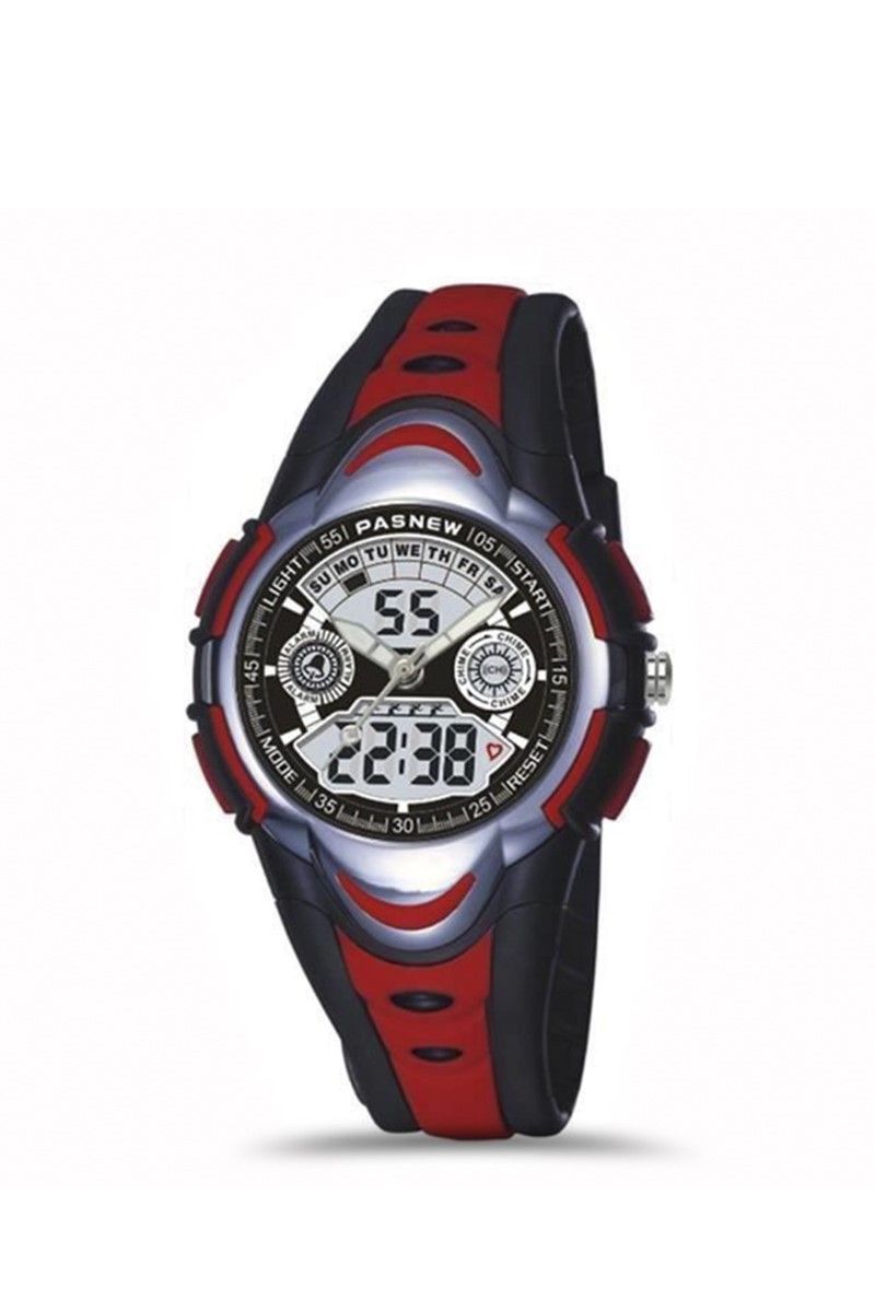 Teen's watch Pasnew Black/Red PSE351-N2