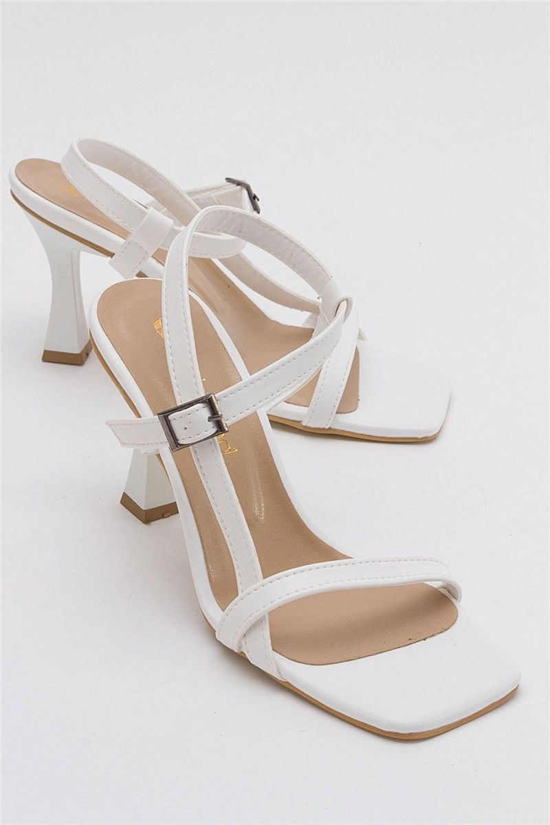 Women's Heeled Sandals - White #382895