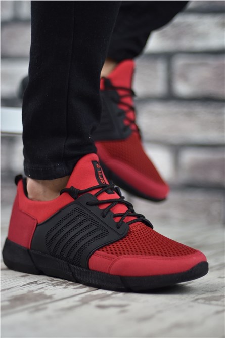 Calçados Esportivos Masculinos - Vermelho com Preto #324973