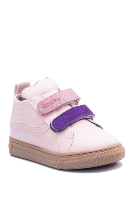 Botas Curtas de Velcro Infantil RK002 - Rosa Claro #362775
