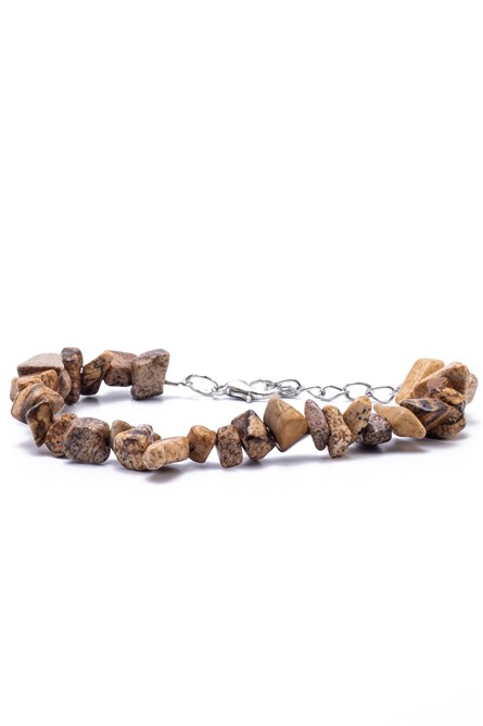  Jesper Kırıktaş Doğal Taş Bileklik Bej #363304