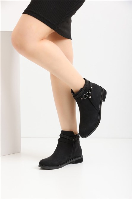 Botas femininas A100 - Preto fosco #362168