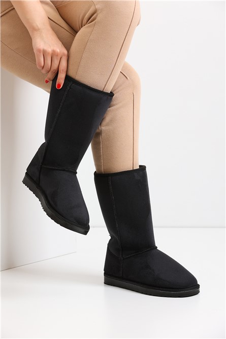 Botas femininas de camurça UG03 - pretas #364395
