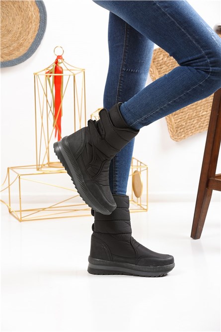 Botas de neve acolchoadas femininas 3280 - pretas #360274