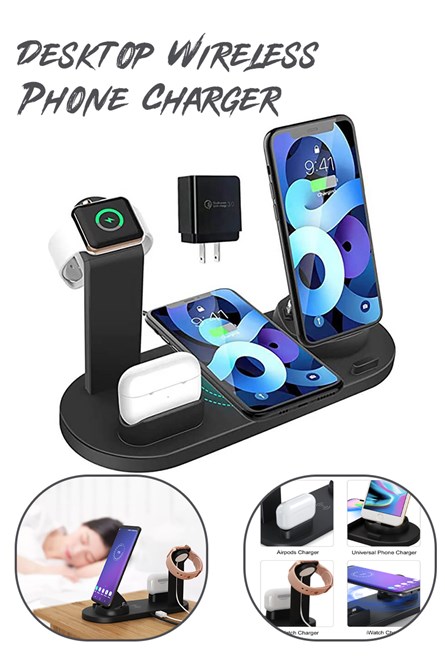 Desktop Wireless Phone Charger - Black 20210835819