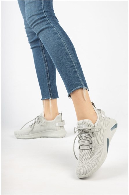 Unisex Tricot Sports Shoes 4555 - Gray #360338