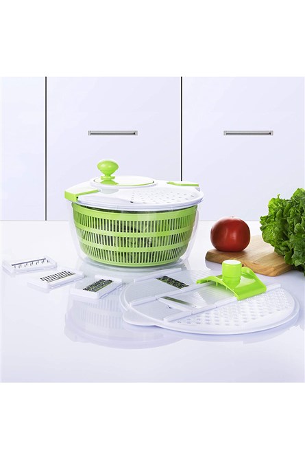 Kitchen grater with salad dryer - White 20210835804